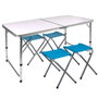 Color Baby Aktive-Mesa Camping con 4 Taburetes 120x60x70cm
