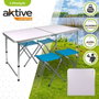 Color Baby Aktive-Mesa Camping con 4 Taburetes 120x60x70cm