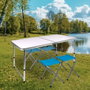 Color Baby Aktive-Mesa Camping con 4 Taburetes 120x60x70cm