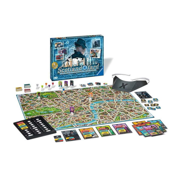 Ravensburger Juego de Mesa Scotland Yard Refresh 40º Aniversario | Juego de Deducción y Estrategia para 2-6 Jugadores | 45-60 Minutos | 8+ Años