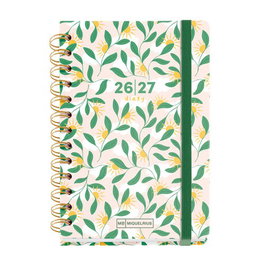 Agenda Escolar (2026-27) Miquelrius Academy Wire-O Tapa Extra Con Goma Activa 123X178 S/V Apais. Soles