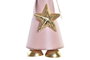 DKD Home Decor Figura Navidad Fantasia Rosa Palo Gris Metal 7 x 22 x 8.5 cm (6 Unidades)