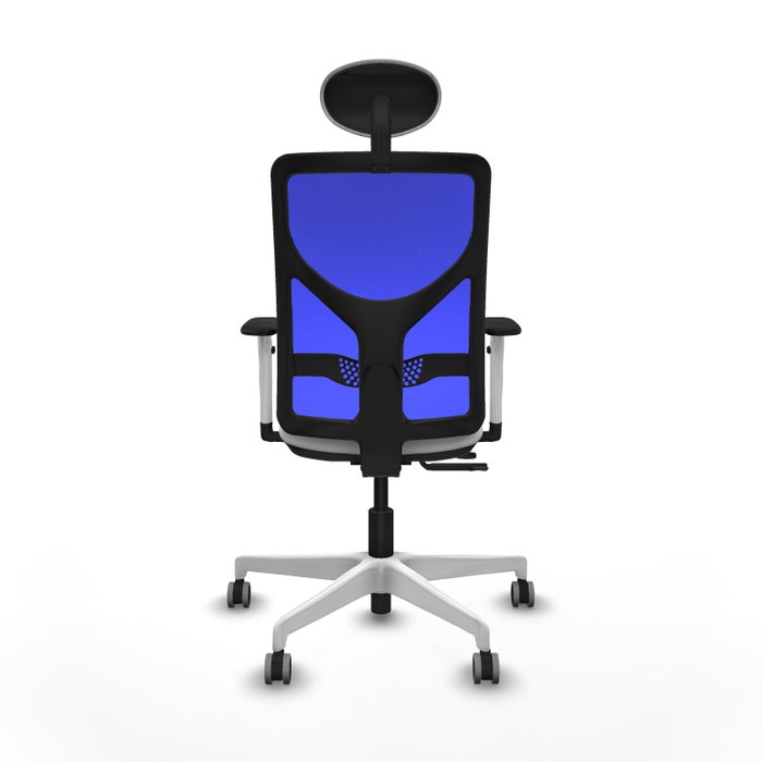 PIQUERAS Y CRESPO Silla de oficina Motilla con mecanismo Sincro/Traslack, Blanco y Azul PIQUERAS Y CRESPO Silla de oficina Motilla con mecanismo Sincro/Traslack, Blanco y Azul