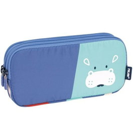 Milan Portatodo Serie Especial Fun Animals 3 Cremalleras Azul
