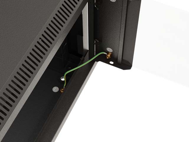 Lanberg Armario Rack 12U 540x350 Negro con Puertas de Cristal