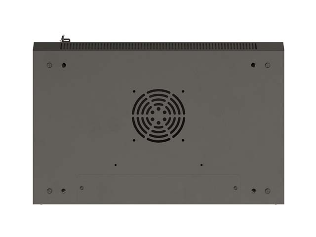Lanberg Armario Rack 12U 540x350 Negro con Puertas de Cristal