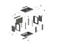 Lanberg Armario Rack 12U 540x350 Negro con Puertas de Cristal