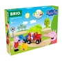 BRIO World BRIO World-36123 Set de Tren de Madera Peppa Pig - 18 Piezas con Figuras de Peppa y George - Juguete para Niños +3 Años