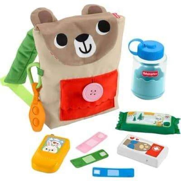 Fisher-Price Mochila Bosque de la Amistad Busy Bea con 8 accesorios