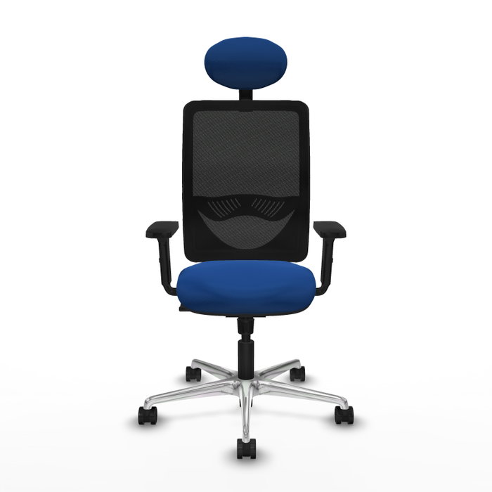 PIQUERAS Y CRESPO Silla de oficina Zulema Azul y Negro con mecanismo Sincro PIQUERAS Y CRESPO Silla de oficina Zulema Azul y Negro con mecanismo Sincro