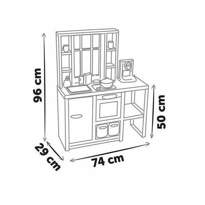 Smoby Cocina Loft con 32 accesorios