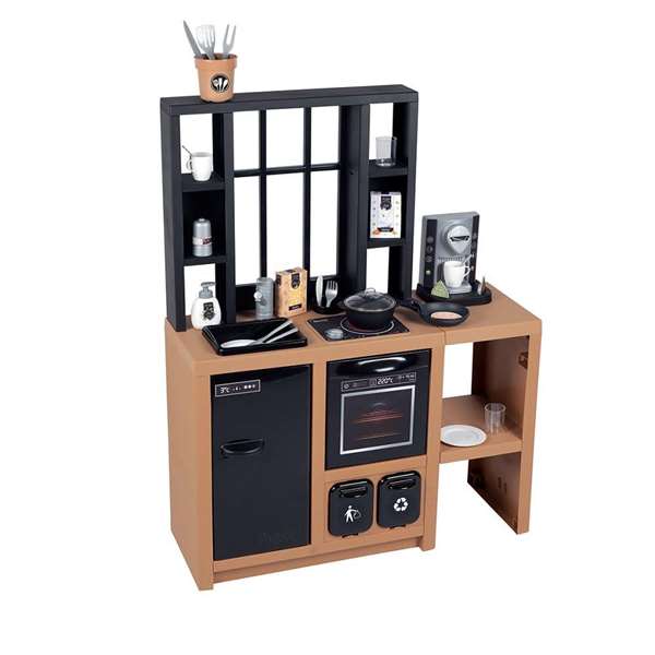 Smoby Cocina Loft con 32 Accesorios y Muchas Funciones de Juego, Plástico, 95,7x74x29,2 cm Smoby Cocina Loft con 32 Accesorios y Muchas Funciones de Juego, Plástico, 95,7x74x29,2 cm