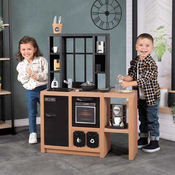 Smoby Cocina Loft con 32 Accesorios y Muchas Funciones de Juego, Plástico, 95,7x74x29,2 cm Smoby Cocina Loft con 32 Accesorios y Muchas Funciones de Juego, Plástico, 95,7x74x29,2 cm