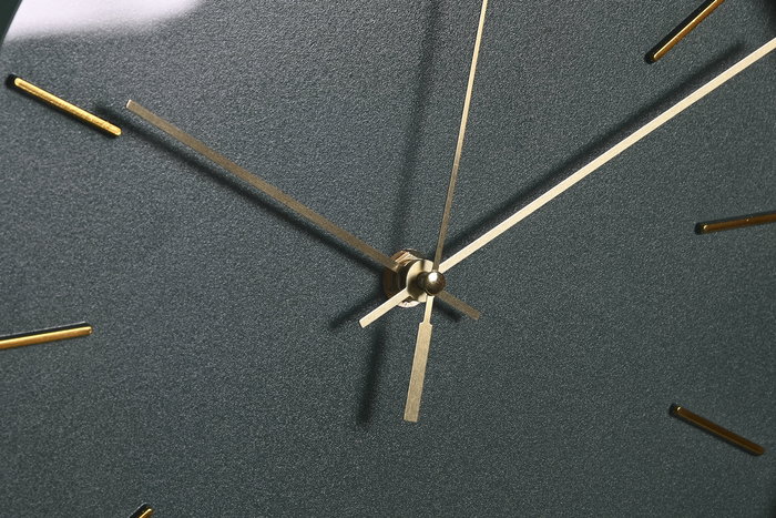 DKD Home Decor Reloj de Pared 4 x 30 x 30 cm Verde Rosa