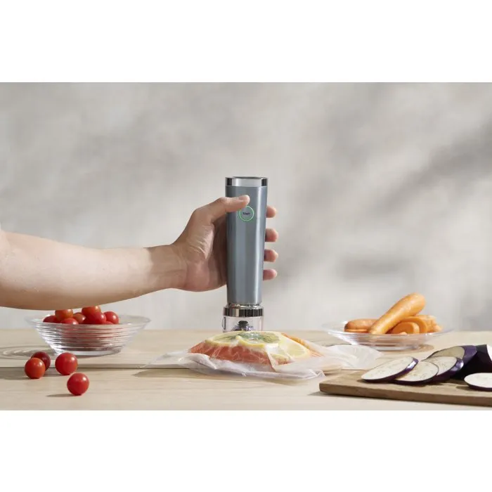 Solis Selladora al Vacío Portátil Vac Stick - Inalámbrica Recargable por USB - Succión 8,5 L/min - Compatible con Accesorios