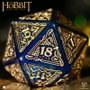 Q Workshop El Hobbit Spindown Jumbo Dado Aether TCG D20