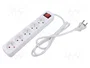 Lanberg PS1-05E-0150-W Regleta de 5 Salidas, 1,5 m, Blanco