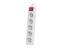 Lanberg PS1-05E-0150-W Regleta de 5 Salidas AC, 1,5 m, Blanco