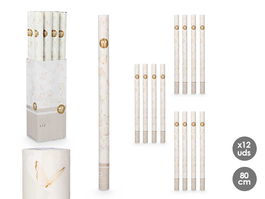 ARTE REGAL Cañón Confeti Mariposa 80 cm Papel y Cartón Blanco (Set de 24)