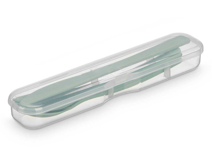 LEKNES Set de 4 Piezas de Cubiertos para Picnic Verde