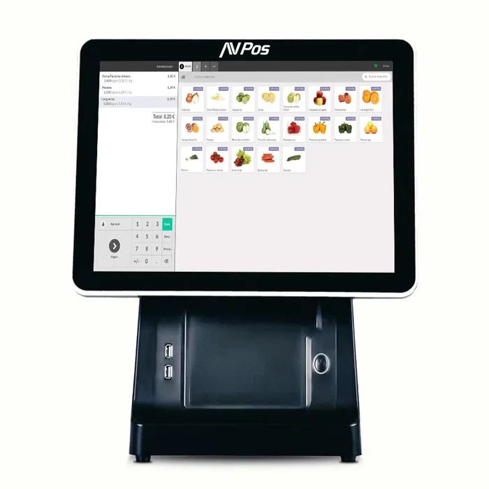 Avpos K6000 TPV Táctil 15 pulg. i5 8GB 128GB SSD Negro
