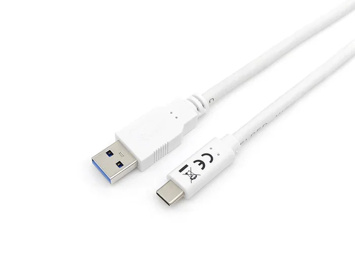 Equip 128364 Cable USB 3.2 Gen 1 Tipo C a USB-A Macho, Velocidad 5 Gbps, Carga 3A, Longitud 1 m, Color Blanco Equip 128364 Cable USB 3.2 Gen 1 Tipo C a USB-A Macho, Velocidad 5 Gbps, Carga 3A, Longitud 1 m, Color Blanco