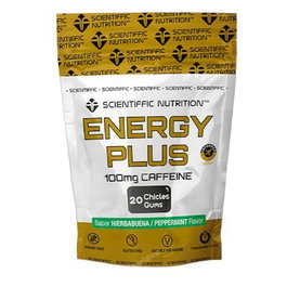 SCIENTIFIC NUTRITION Chicle Energy Gum 20 Unidades Sabor Hierbabuena - Goma Energética