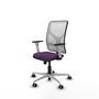 PIQUERAS Y CRESPO Silla de oficina Motilla con mecanismo Sincro, Morado y Blanco