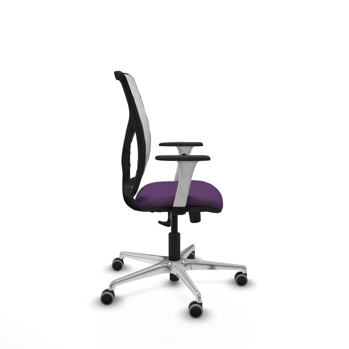 PIQUERAS Y CRESPO Silla de oficina Motilla con mecanismo Sincro, Morado y Blanco