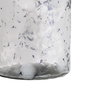 Jarrón Metal-Cristal Decoración 18,50 X 18,50 X 39 cm