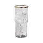Jarrón Metal-Cristal Decoración 18,50 X 18,50 X 39 cm