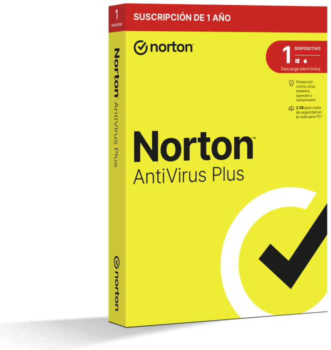 Norton AntiVirus Plus 1 licencia, 1 año, Español