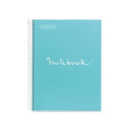 Bloc Miquelrius Emotions Notebook 5 Micro.Tapa Extra A5 120H 90G Cuadric.5X5 Azul Cielo (Set de 5)