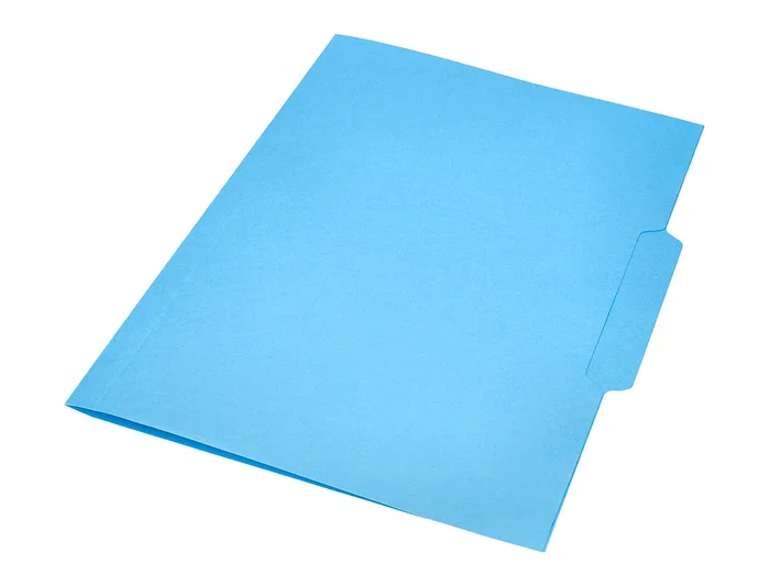 Liderpapel Subcarpeta de cartulina con pestaña central azul Folio