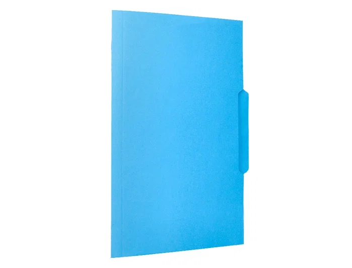 Liderpapel Subcarpeta de cartulina con pestaña central azul Folio