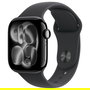Apple Watch S11 Aluminium Cellular 42mm Diamantschwarz (Sportarmband schwarz) M/L Smartwatch