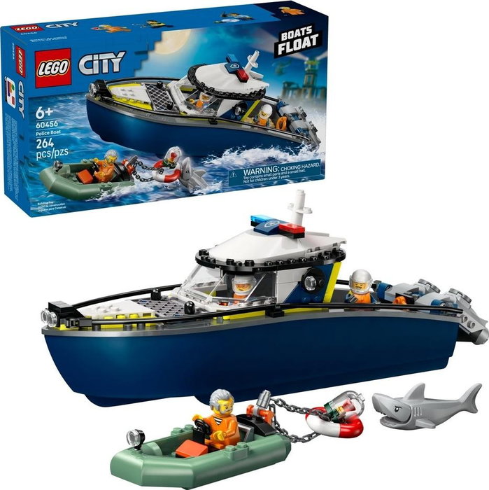 LEGO City Persecución en Barco de Policía 60456