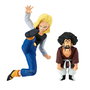Banpresto Figura Dragon Ball Z Match Makers - Set Android 18 Vs Mr. Satan (Mighty Mask) Figuras Colección PVC ABS - PZ69645P