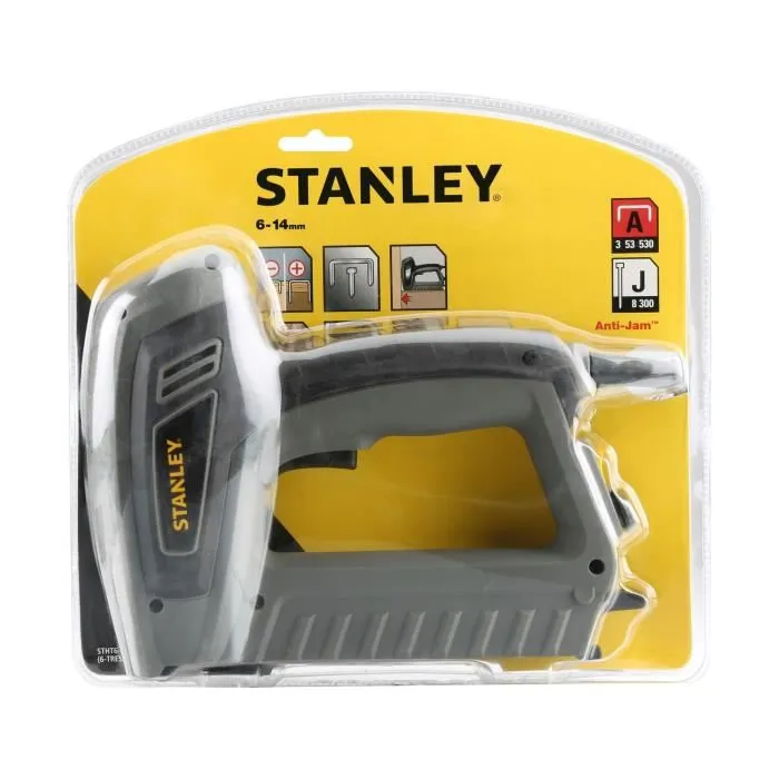 Stanley Grapadora Eléctrica TRE540 para Grapas 6-14mm y Clavos 12-15mm con Potencia Ajustable Stanley Grapadora Eléctrica TRE540 para Grapas 6-14mm y Clavos 12-15mm con Potencia Ajustable