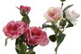DKD Home Decor Flores de Poliéster Surtido de 4 Modelos Rosa