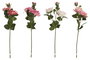 DKD Home Decor Flores de Poliéster Surtido de 4 Modelos Rosa