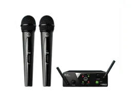 AKG Sistema Inalámbrico UHF Vocal Band US25A/C con 2 Micrófonos y Receptor