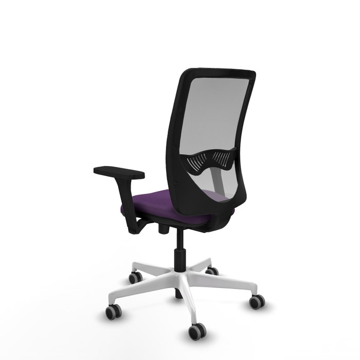 PIQUERAS Y CRESPO Silla de oficina Zulema con mecanismo Sincro/Traslack, Morado y Gris