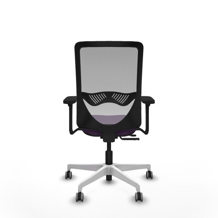 PIQUERAS Y CRESPO Silla de oficina Zulema con mecanismo Sincro/Traslack, Morado y Gris