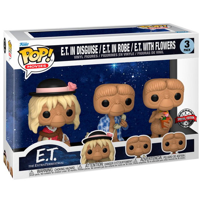 FUNKO Blister 3 figuras POP E.T El Extraterrestre Exclusive FUNKO Blister 3 figuras POP E.T El Extraterrestre Exclusive