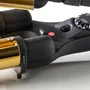 Haeger Rizador de Pelo HR-45B.002A Cerámico con Termostato 100-220°C, Apagado Automático, Cable Giratorio 2.5m, Negro/Oro