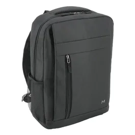 Mobilis Essential Mochila Portátil 16" Negro con Compartimento para Tableta, Bolsillos Múltiples, Ligera 394g, 18 Litros, Unisex