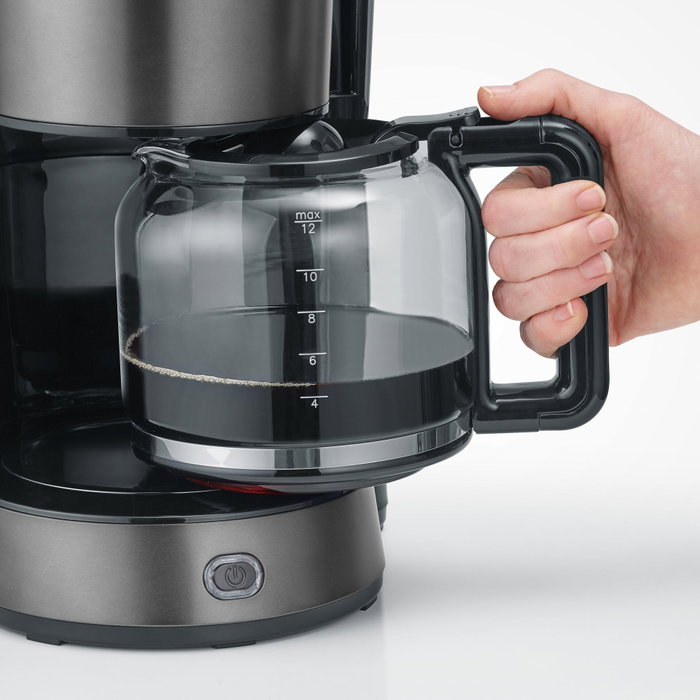 Severin KA 9340 Dark Inox con Jarra de Vidrio