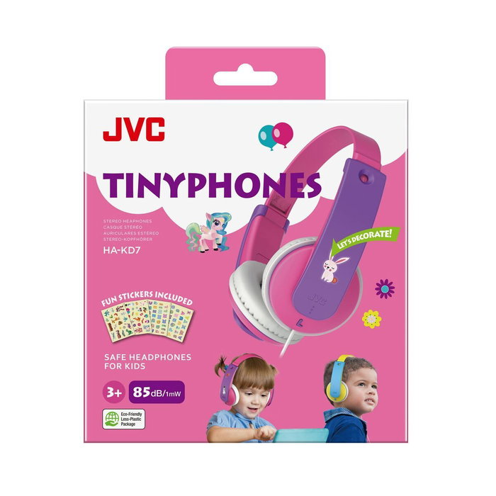 JVC HA-KD7 Auriculares Infantiles con Jack 3.5mm Rosa JVC HA-KD7 Auriculares Infantiles con Jack 3.5mm Rosa