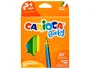 Carioca Lápices de Colores Baby 2 Años Caja de 10 Colores Surtidos Madera Triangular